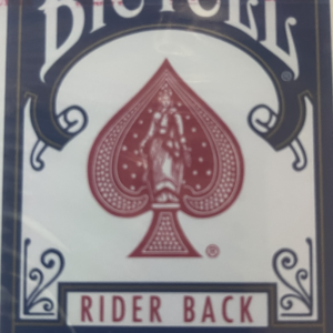 Blue Bicycle Rider Back Playing Cards